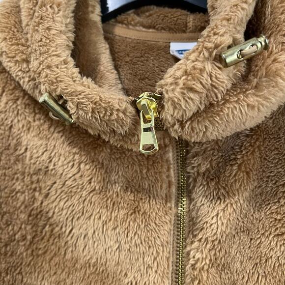 Old Navy Teddy Sherpa Half Zip Hoodie Jacket Cozy Fleece Pullover XL - Picture 4 of 8